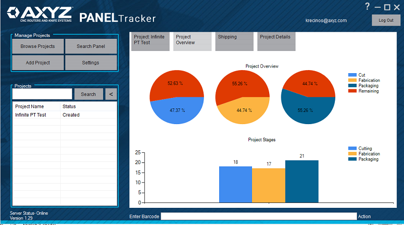 AXYZ PanelTracker Management System simplifies panel tracking