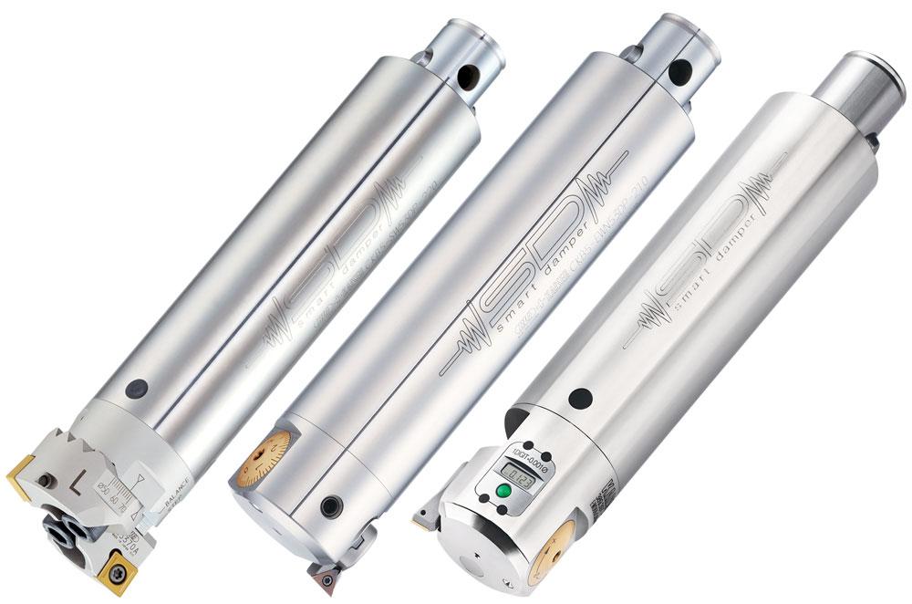 Boring heads dampen vibrations