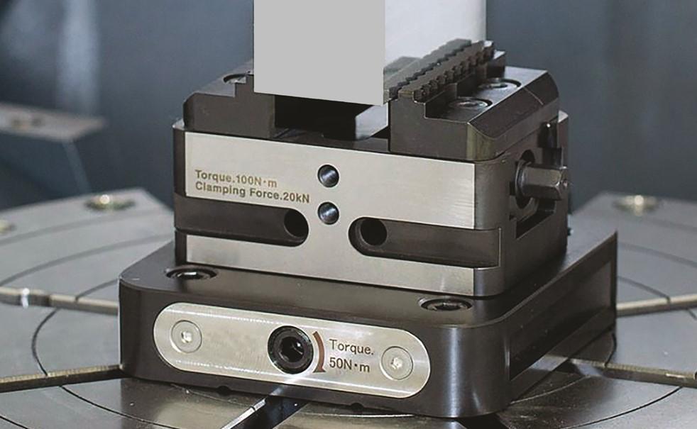 Clamping system designed for workholding during 5-axis machining
