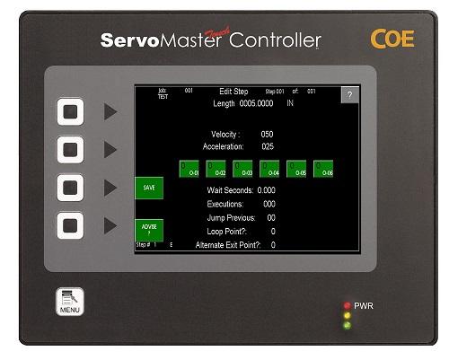 COE的Servomaster触摸控件包括滚动组装工具