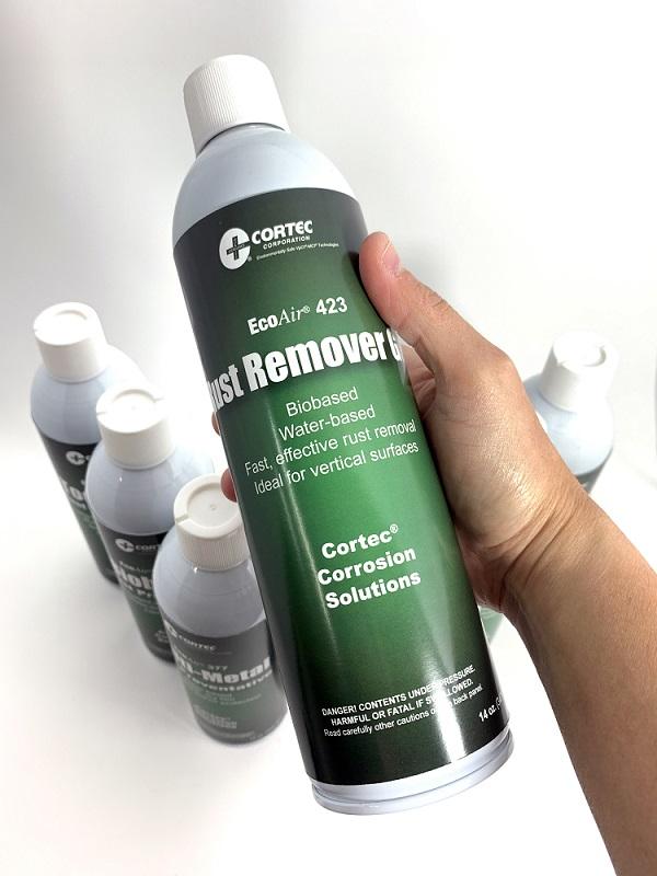 Cortex Rust Cortec’s EcoAir spray rust preventive redesigned for eco-friendliness