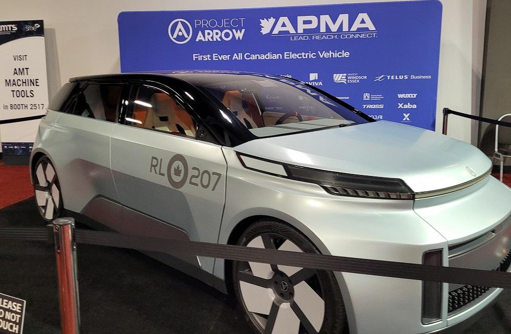 The Project Arrow car showcased at CMTS 2023.