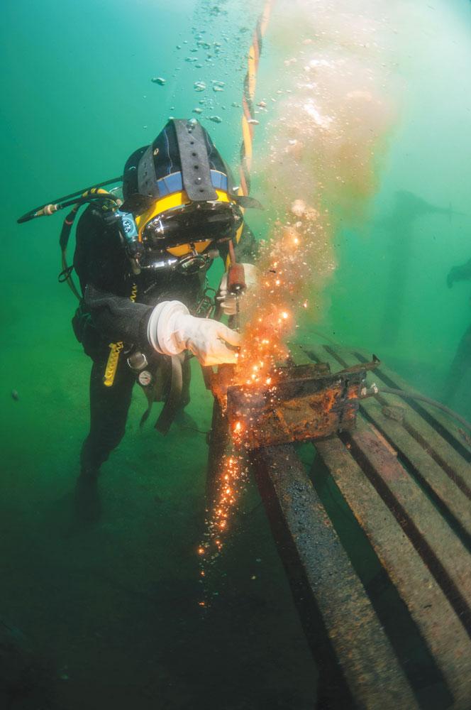 Diving into underwater welding and burning