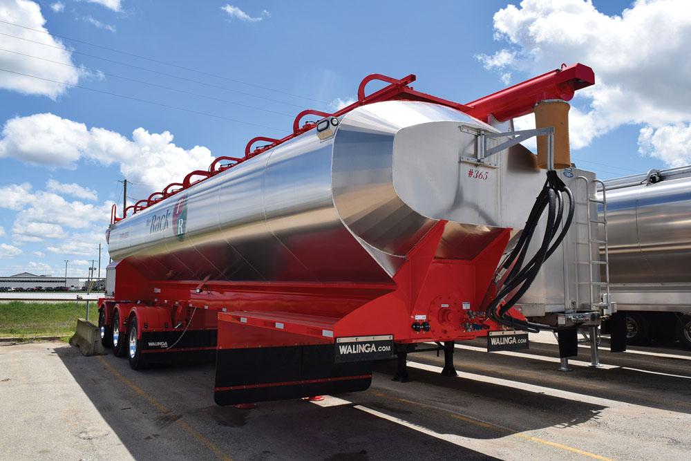 A trailer sits on the lot of the Walinga Guelph facility.