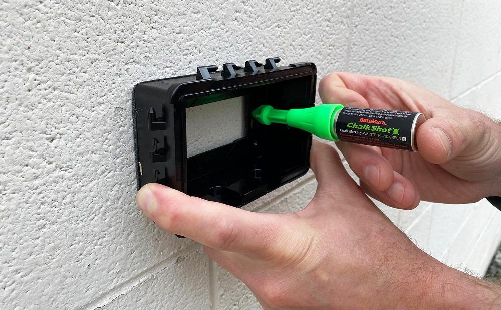 Duramark ChalkShot from U.S. Tape makes bright, removable marks on metal