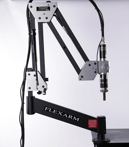 FlexArm GH45 hydraulic tapping arm allows operators to quickly and