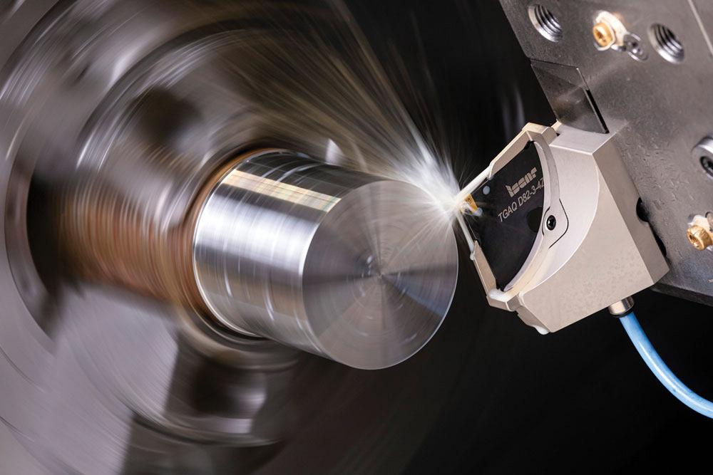 High-feed parting off