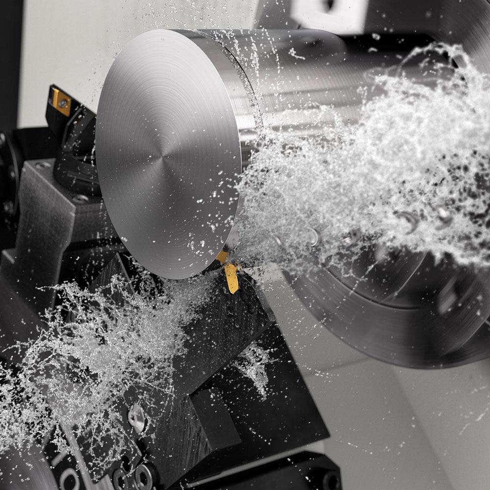 High-feed parting off