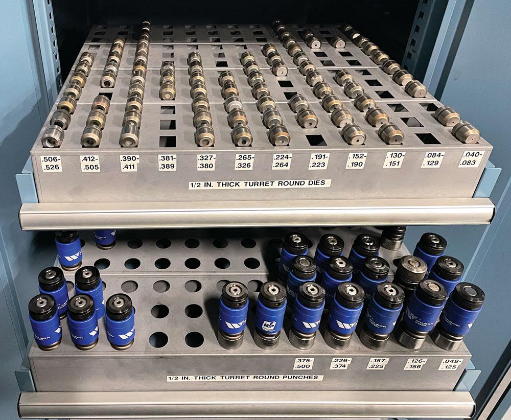 Improve punch tool organization for higher productivity