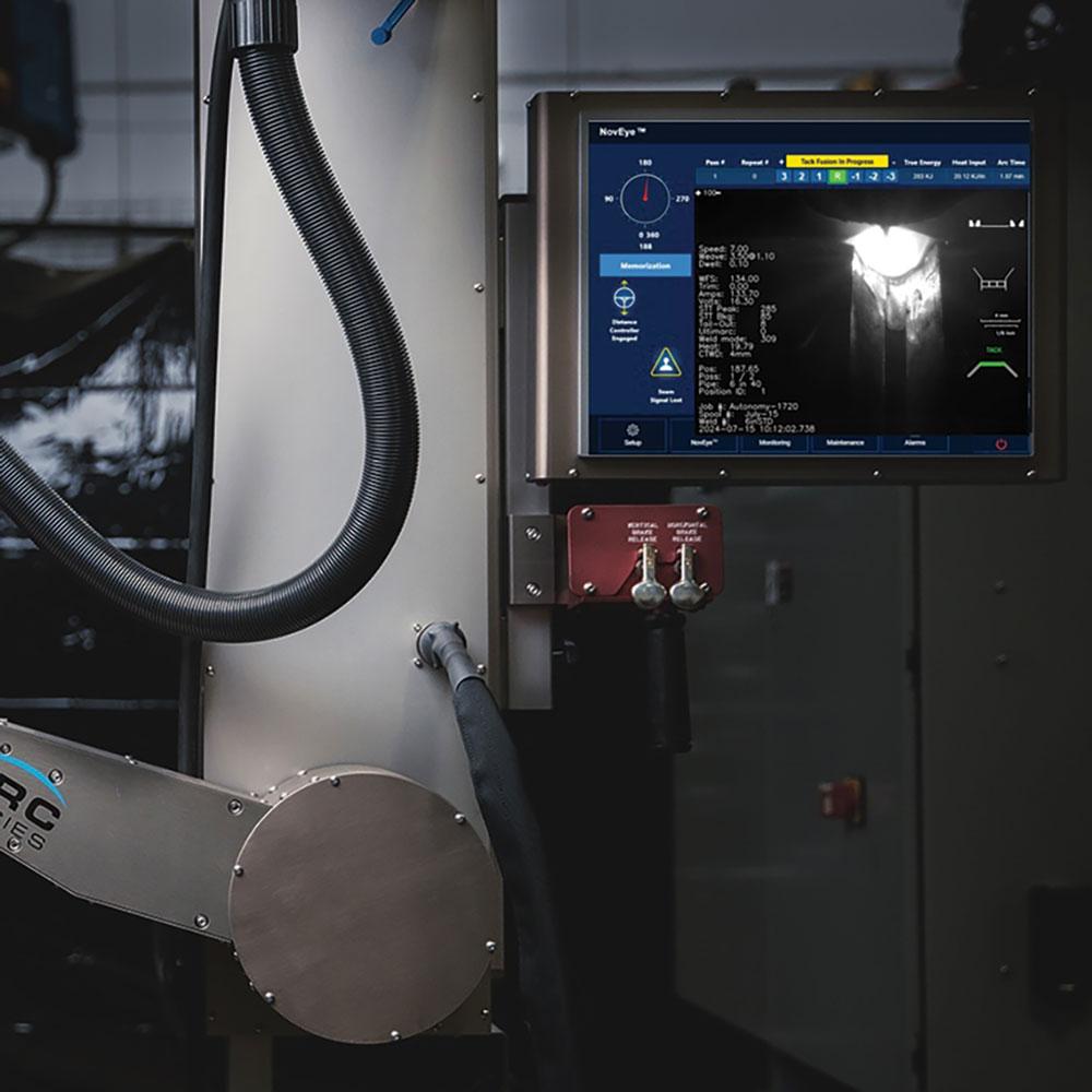 A NovEye Autonomy Gen 2 showing weld monitoring.