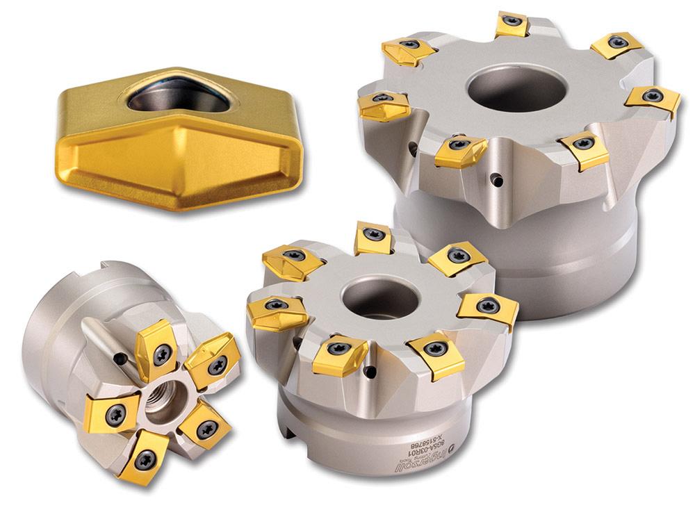 Ingersoll's NuMaxHF high-feed, steep-ramping inserts offered in two styles