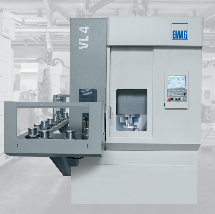 Inverted vertical lathe suitable for machining medium and large batches