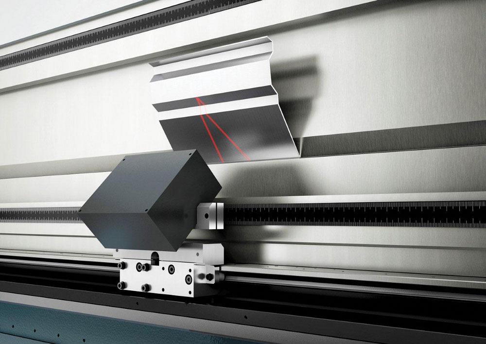 Photo of Salvagnini press brake laser measurement system.