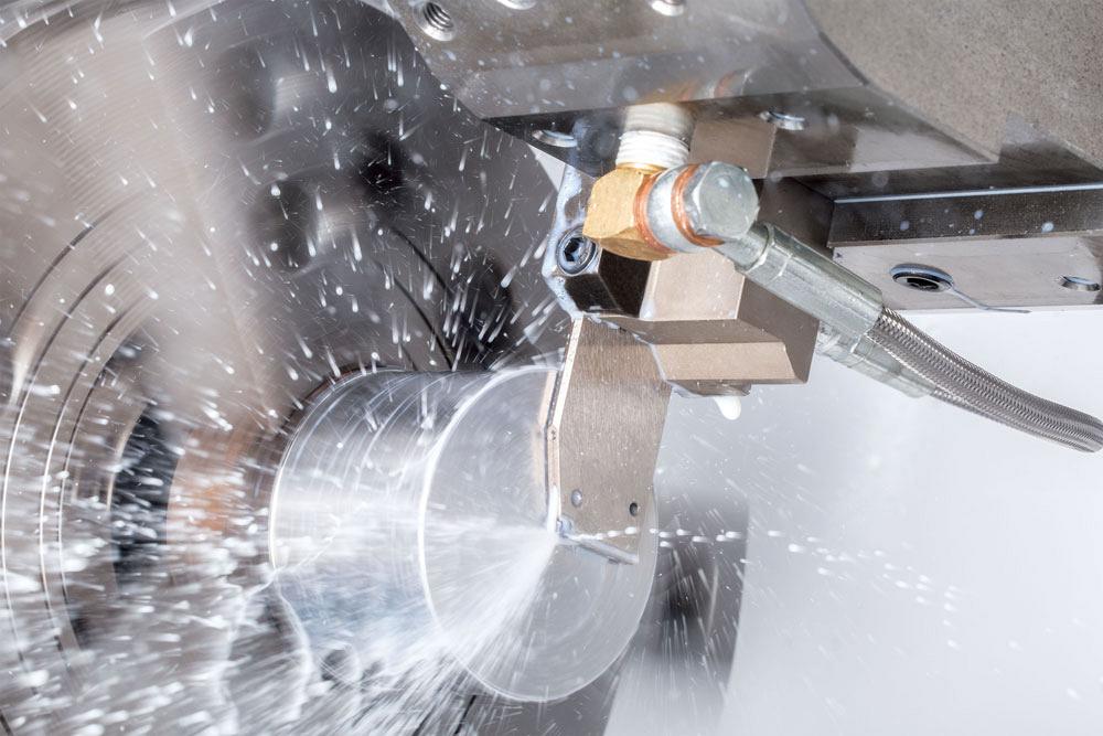 Large-diameter parting off