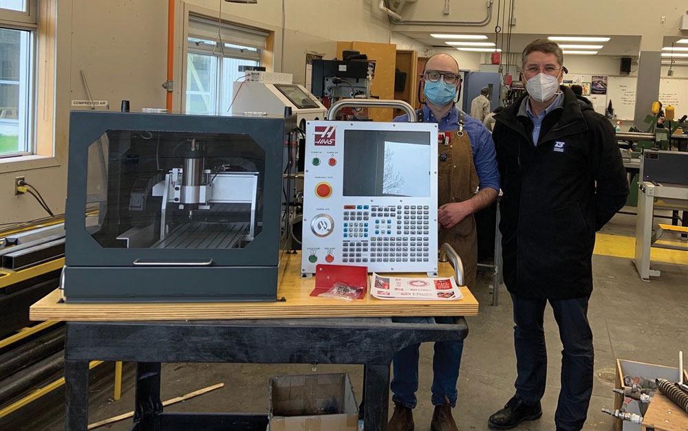 Haas CNC Desktop Mill donated to Byrne Creek Secondary