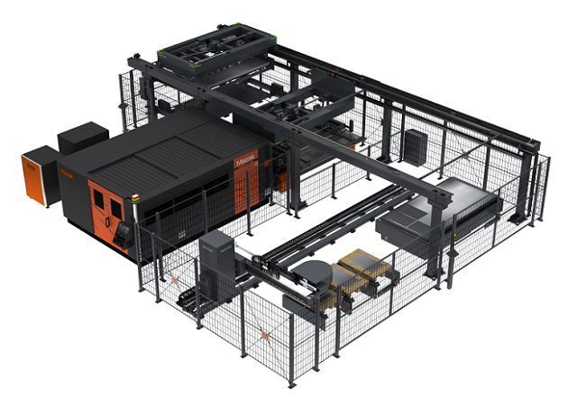 mazak optonics part sorting automation for laser