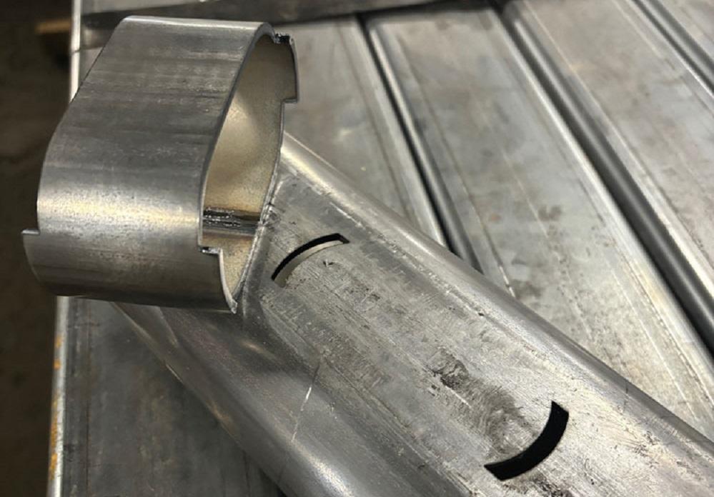 Tube with cutouts for ease of assembly.