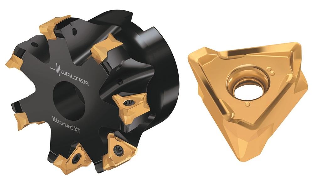 Shoulder milling cutter accepts double-sided indexable inserts