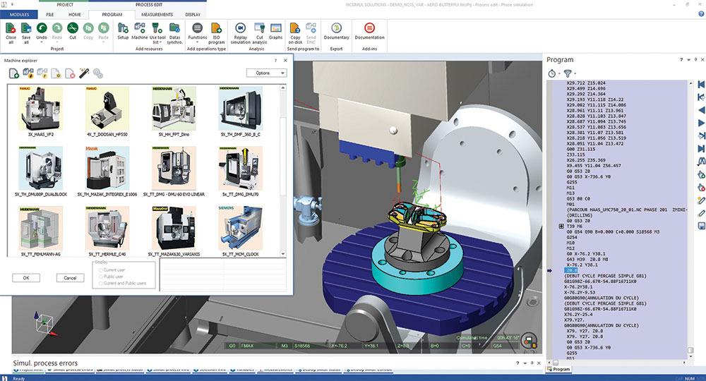 Software enables complex machining simulation