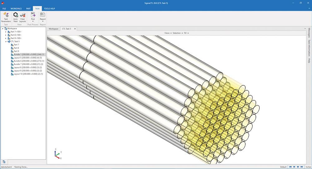 Nesting Method Engineering Tackling tube nesting