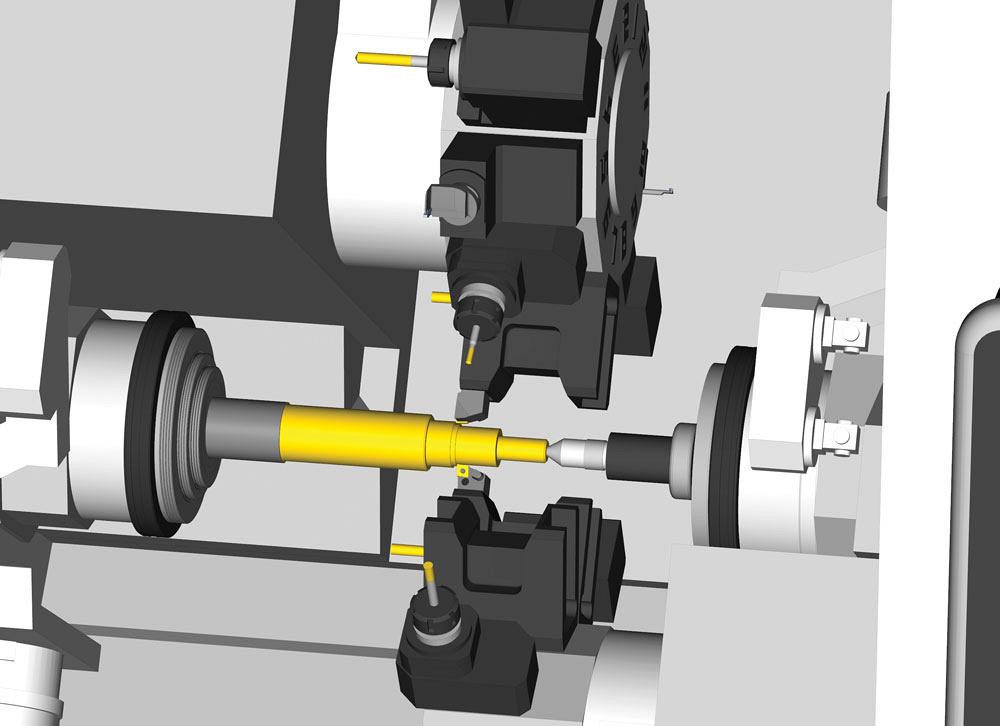 CAM support for pinch turning