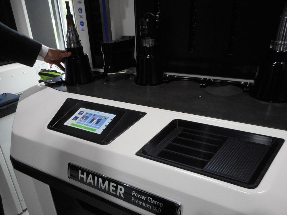 Photo of Haimer shrink fit machine.