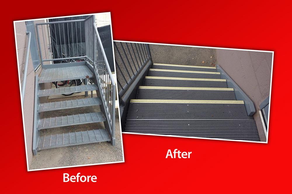StairMaster safety renovation treads