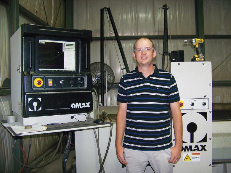 OMAX 80X waterjet at Universal Fabricating.