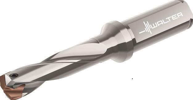 Walter D4140 replaceable-tip drill delivers coolant to cutting edge