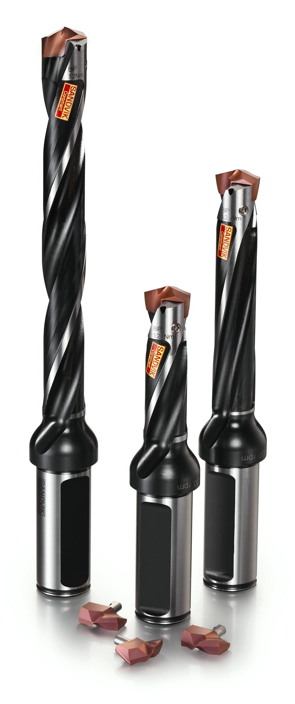 Sandvik’s new exchangeable-tip drill for steel and cast iron