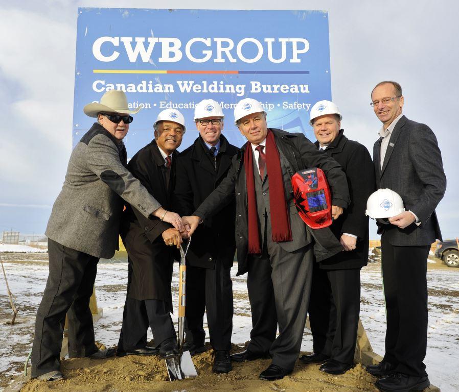 George Rajotte Canadian Welding Bureau breaks ground on new building in Alberta