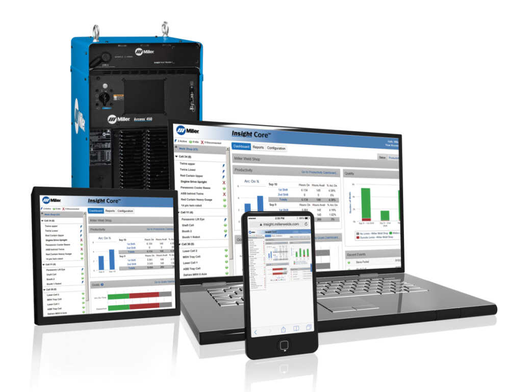 Miller's new Insight Core welding information management system