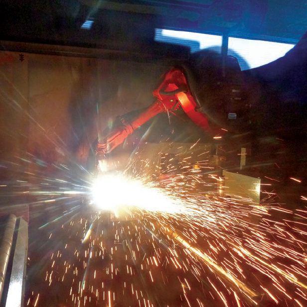 Plasma cutting, and a streamlined workflow system have
dramatically improved the shop’s productivity.