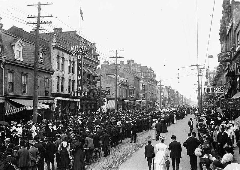 "1900s Toronto Labour Day Parade" by Unknown - This image is available from the City of Toronto Archives, listed under the archival citation Fonds 1568, Item 314.