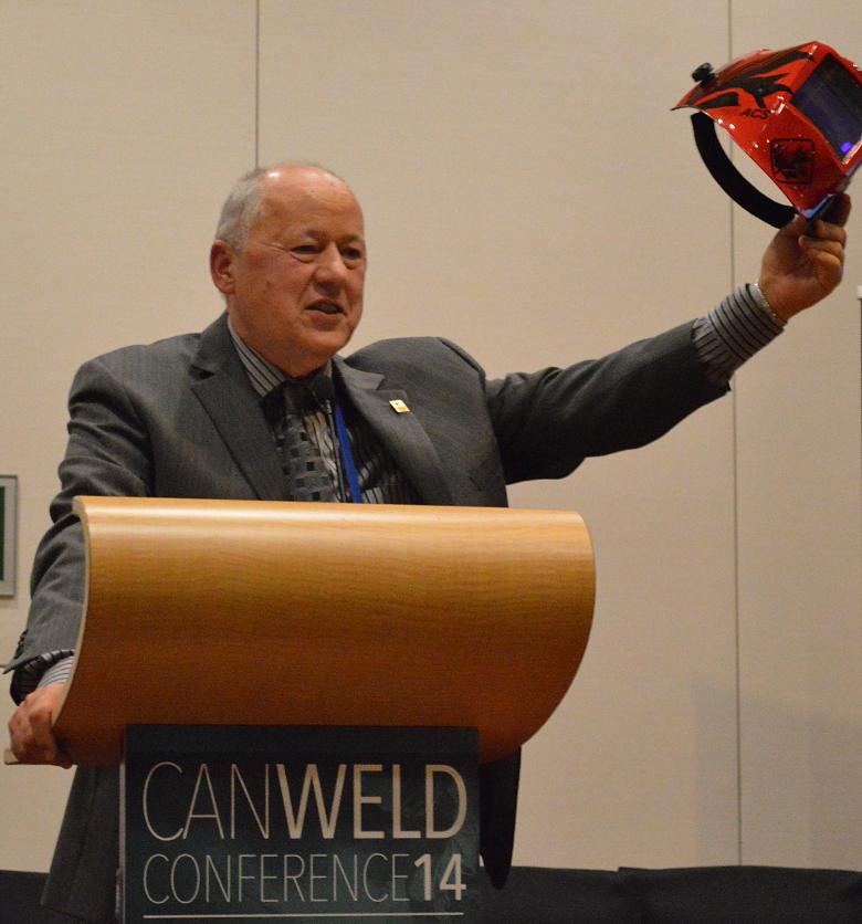CWA Executive Director Dan Tadic gives the opening remarks at CanWeld Conference 2014 Welding in the Arctic.