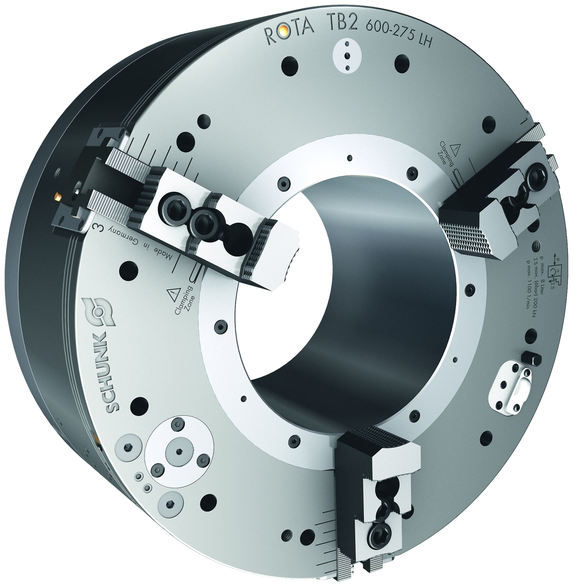 SCHUNK ROTA NCR-A 6-jaw power lathe chuck sealed for long