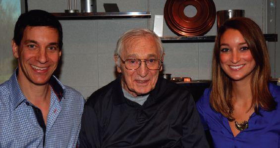 Three generations (l-r): Lloyd, Ben and Lauren Sevack.