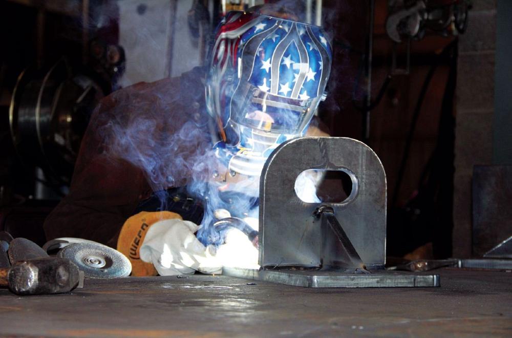 Welding causes fumes that should be avoided.
PHOTO: COURTESY OF ESAB WELDING &amp; CUTTING PRODUCTS
