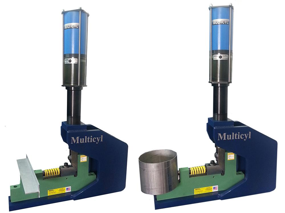 Versatility in unitized punching applications. The newest addition to the Multicyl family is
suitable for punching edges of tubing, angle iron, roll formed parts, and extrusions
WWW.MULTICYL.COM