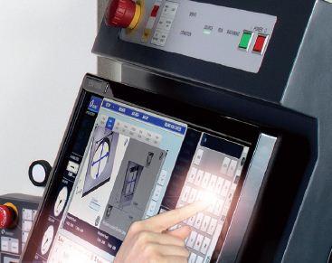 Large touch screen displays are
operator friendly.