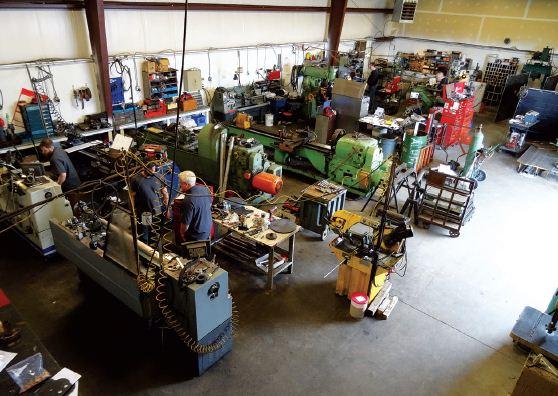 A view of the shop floor. 