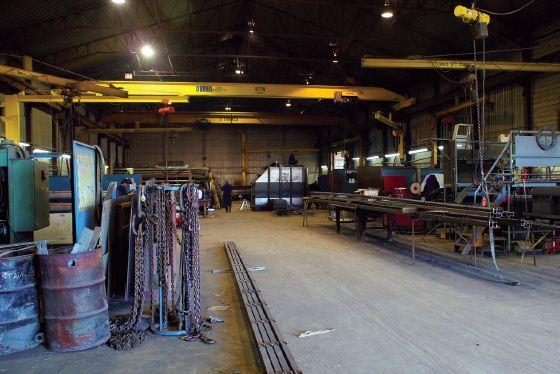 The 30,000 square foot shop is well organized and is
designed for custom work.