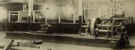 The Pittsburgh lathe at Westinghouse with a swing of 18 inches and 22-foot bed.