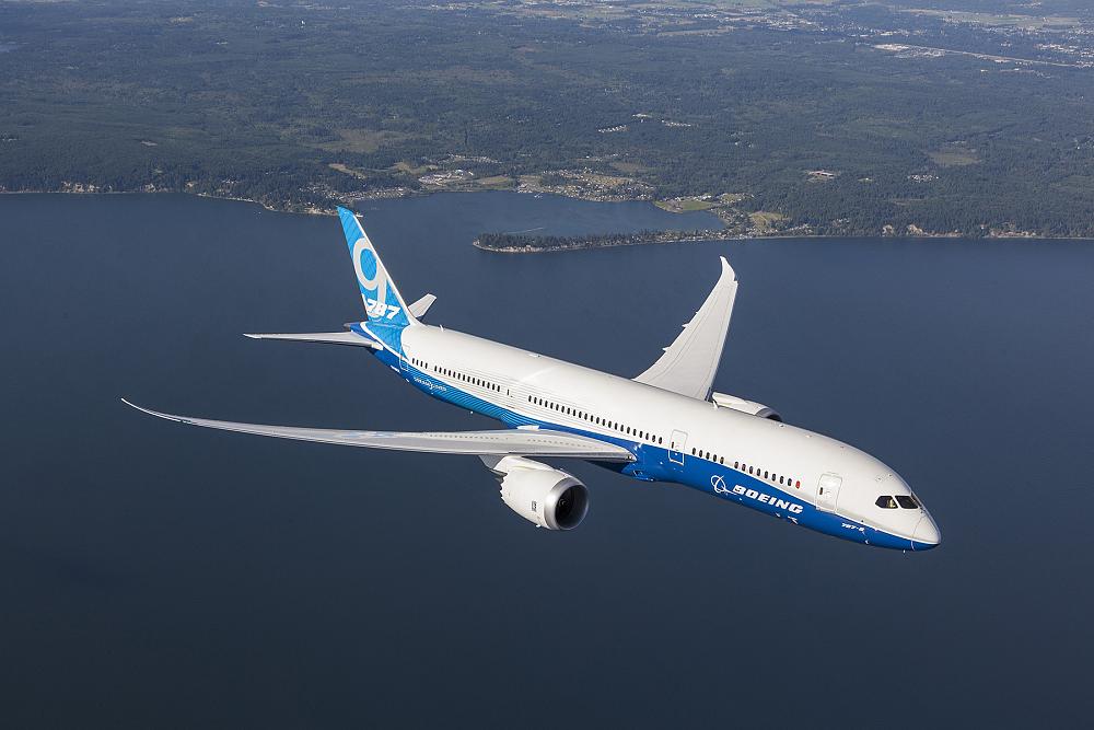 Alcoa will supply fastening systems for every Boeing platform and also will supply ready-to-install titanium seat track assemblies for the entire 787 Dreamliner family, which includes the 787-9, shown here. (Photo courtesy of Boeing)
