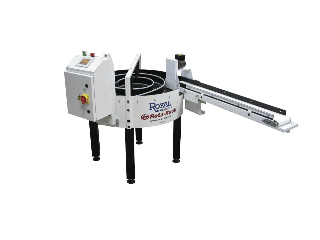 Royal Products' Rota-Rack for lights out manufacturing