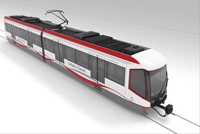 Calgary Transit new Siemens light rail vehicle