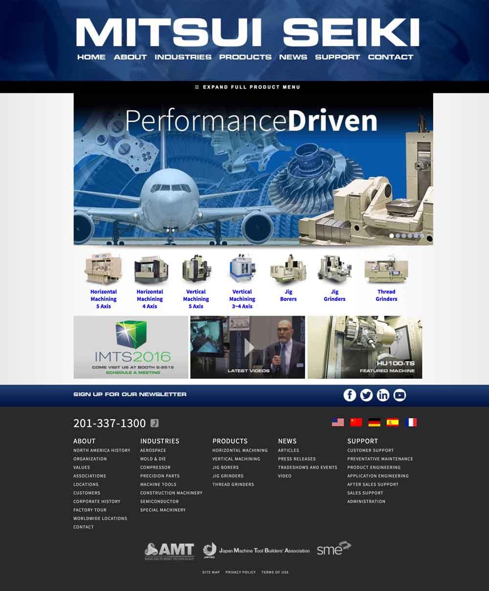 Mitsui Seiki USA launches new website