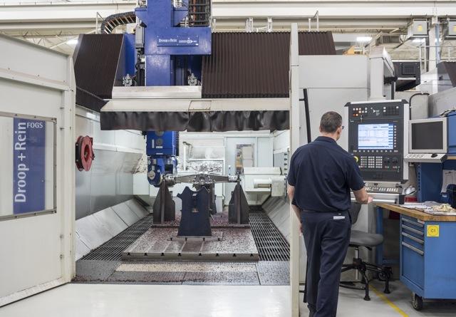 Inside the new generation Droop+Rein machine tool at UTAS Oakville.(photo: Roger Yip)