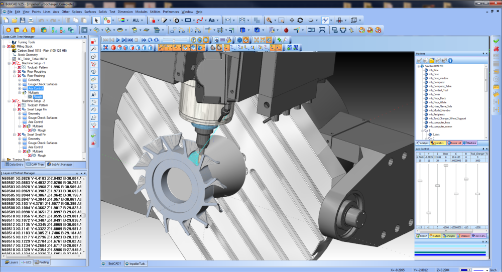Machine simulation provides information for the programmer and operator before the program is run on the CNC machine, eliminating errors before they happen live.