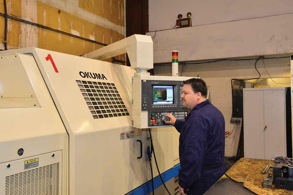 Not all work at the shop requires a horizontal boringmachine with a large bed. Other work is performed on thecompany’s CNC turning centres and machining centres.